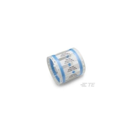 Raychem Heat Shrink Identification Marker Sleeve, Thin Wall, 3:1 I.D. Shrink Ratio, 3/16 in, White, 2 in TMS-SCE-3/16-2.0-9